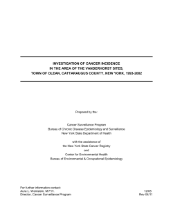 Investigation of Cancer Incidence, 1993-2002