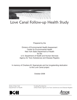 Love Canal Follow-up Health Study