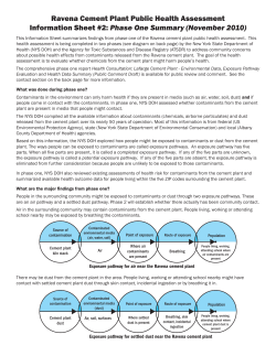 Information Sheet #2: Phase One Summary