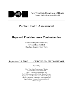 Public Health Assessment