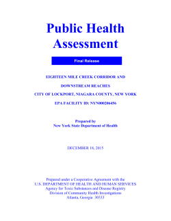 Public Health Assessment, December 2015