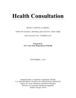 Health Consultation, November 2013