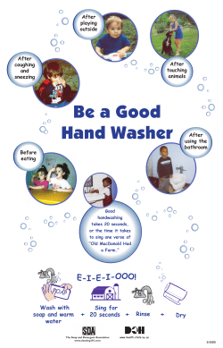 Be a Good Handwasher