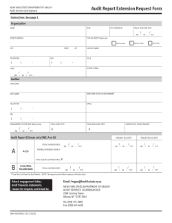 Extension Request Form - Fillable