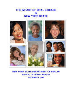 The Impact of Oral Disease in New York State - December 2006
