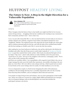 The Future Is Now: A Step in the Right Direction for a Vulnerable Population