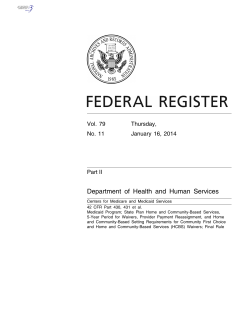 HCBS Federal Rule