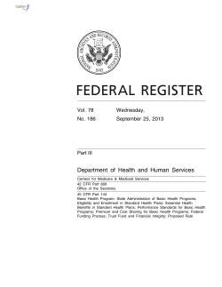 BHP Proposed Rule (as published in Federal Register)
