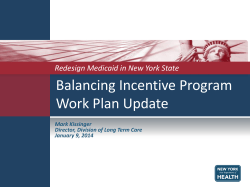 Balancing Incentive Program Work Plan Update 1.9.14