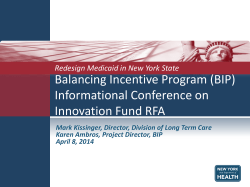 BIP Innovation Fund RFA 4.8.14