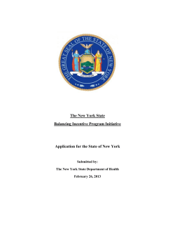 Revised NYS BIP Program Application