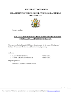 THE INTRODUCTION OF ERGONOMIC SCIENCE TO SMALL SCALE INDUSTRY IN KENYA..pdf