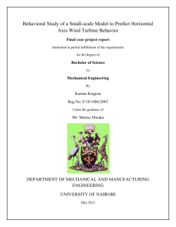 Behavioral Study of a Small-scale Model to Predict Horizontal Axis Wind Turbine Behavior.pdf