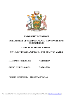 Design of a windmill for pumping water.pdf