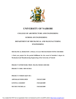 Small scale mechanized stone crusher, Mechanical design.pdf