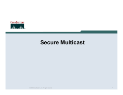 Secure Multicast