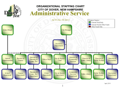 Fiscal Year 2013 Organizational Chart