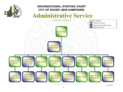 Fiscal Year 2015 Organizational Chart
