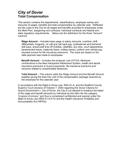 City of Dover Employee Compensation Report CY2005