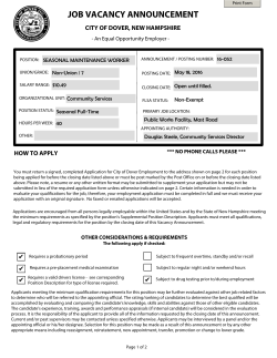 16-052 Seasonal Maintenance Worker-Utilities Vacancy Announcement.pdf