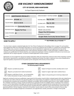 16-050 Maintenance Specialist I Vacancy Announcement.pdf