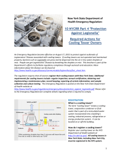 Emergency Legionella Regulations Q A