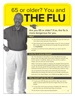 65 or Older? You and the Flu