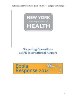 Screening Operations at JFK International Airport