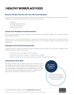 Healthy Workplace Food