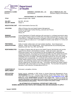 Agency Program Aide