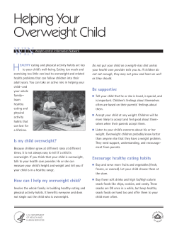 Helping Your Overweight Child