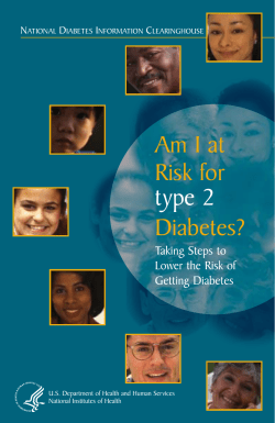 Am I at Risk for Type 2 Diabetes?