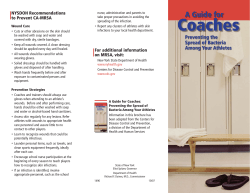 A Guide for Coaches: Preventing the Spread of Bacteria Among Your Athletes