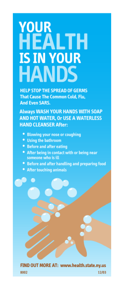 SARS Handwashing Flyer