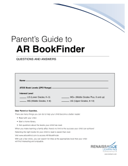 Parents Guide to AR Bookfinder
