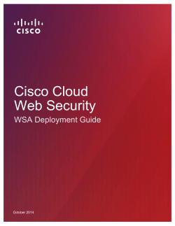 Cisco Cloud Web Security WSA Deployment Guide