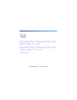Microsoft&Acirc;&reg; Office Professional Plus 2010 Edition (78-100712-01A0)