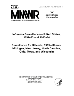 Silicosis Surveillance Information