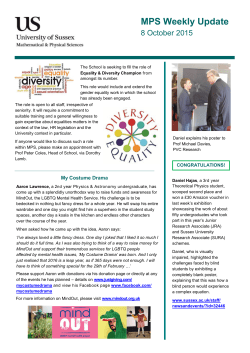 MPS weekly update 8 October 2015 [PDF 1.03MB]