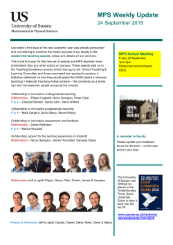 MPS weekly update 24 September 2015 [PDF 1.01MB]