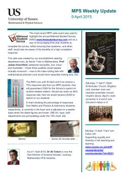 MPS weekly update 9 April 2015 [PDF 1.01MB]