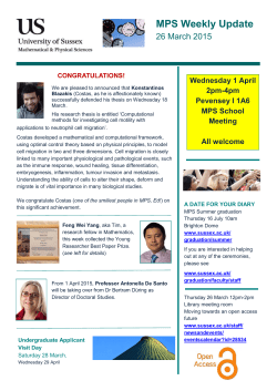 MPS weekly update 26 March 2015 [PDF 933.82KB]
