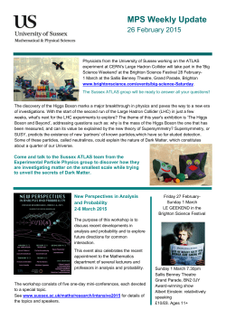 MPS weekly update 26 February 2015 [PDF 904.52KB]