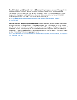 Hepatitis C Care and Treatment Program