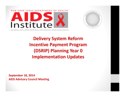 Delivery System Reform Incentive Payment Program (DSRIP)