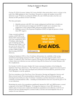 Ending the Epidemic Blueprint Summary