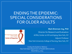 Special Considerations For Older Adults