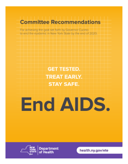 Full listing of Committee Recommendations