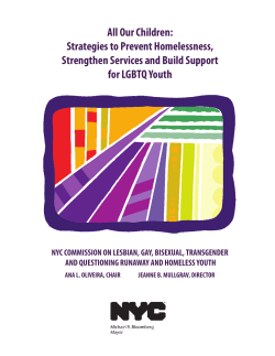 All Our Children: Strategies to Prevent Homelessness, Strengthen Services and Build Support for LGBTQ Youth