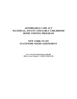 New York State Statewide Needs Assessment